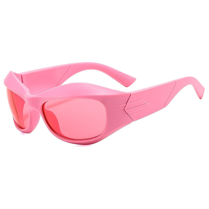 Retro Vintage Cyber Goggles Shades Sunglasses Futuristic Fashion Y2K Los Angeles