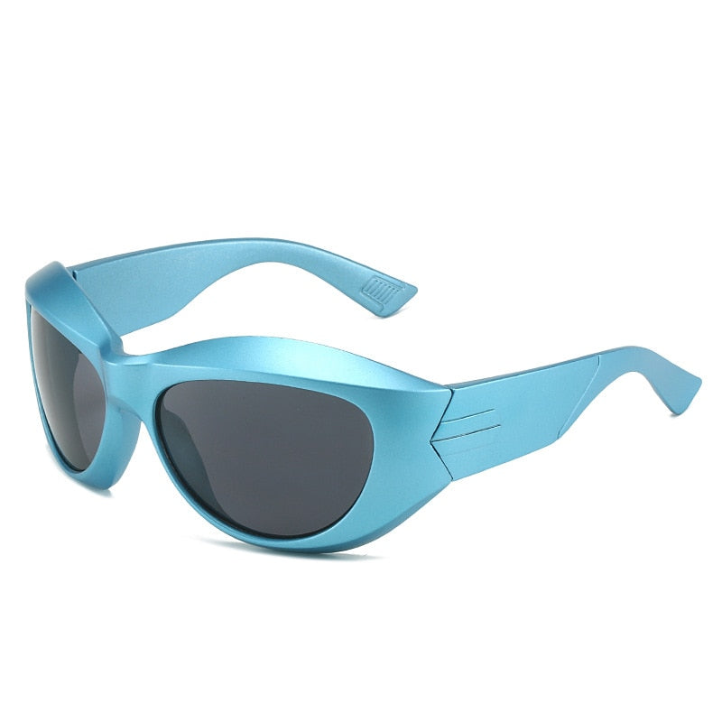 Retro Vintage Cyber Goggles Shades Sunglasses Futuristic Fashion Y2K Los Angeles