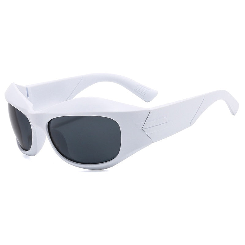 Retro Vintage Cyber Goggles Shades Sunglasses Futuristic Fashion Y2K Los Angeles