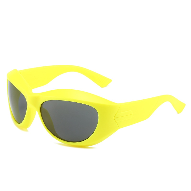 Retro Vintage Cyber Goggles Shades Sunglasses Futuristic Fashion Y2K Los Angeles Summer