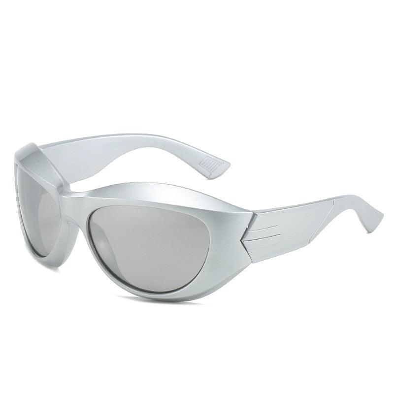 Retro Vintage Cyber Goggles Shades Sunglasses Futuristic Fashion Y2K Los Angeles