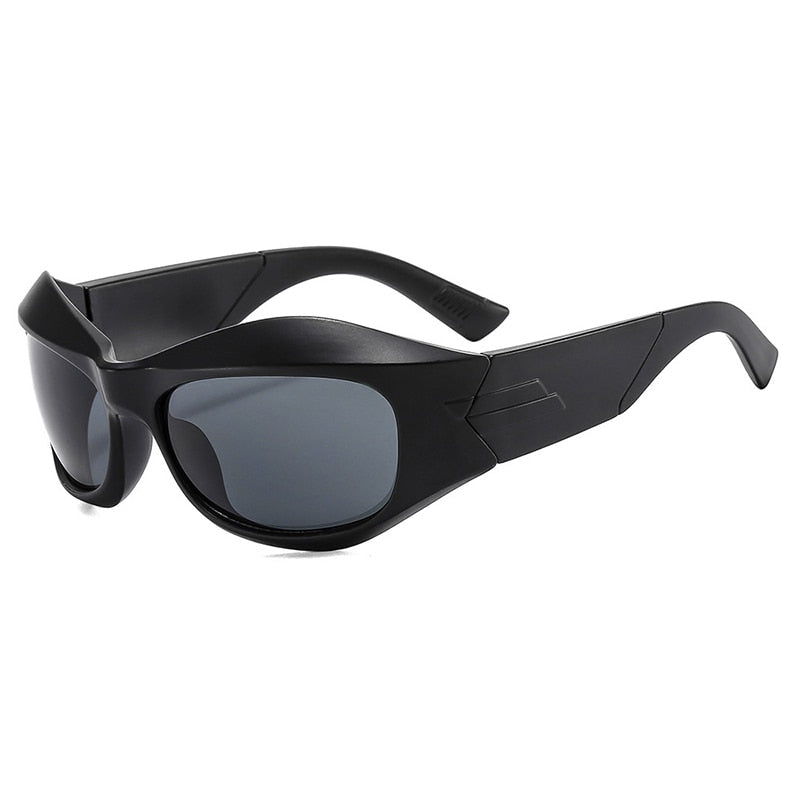 Retro Vintage Cyber Goggles Shades Sunglasses Futuristic Fashion Y2K Los Angeles