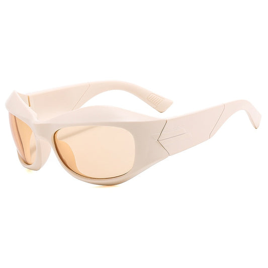 Retro Vintage Cyber Goggles Shades Sunglasses Futuristic Fashion Y2K Los Angeles
