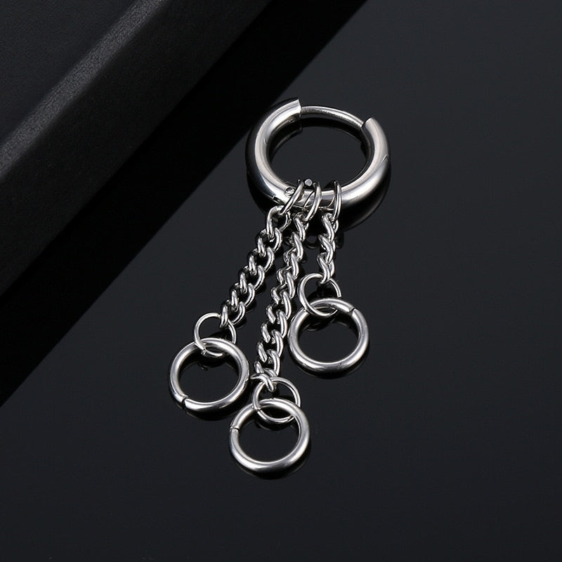 Retro Metal Chain Earrings